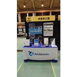 青色が鮮やかなイベント用テーブルクロスを製作しました!