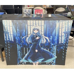 美しいキャラクターデザインのテーブルクロスを製作いたしました。