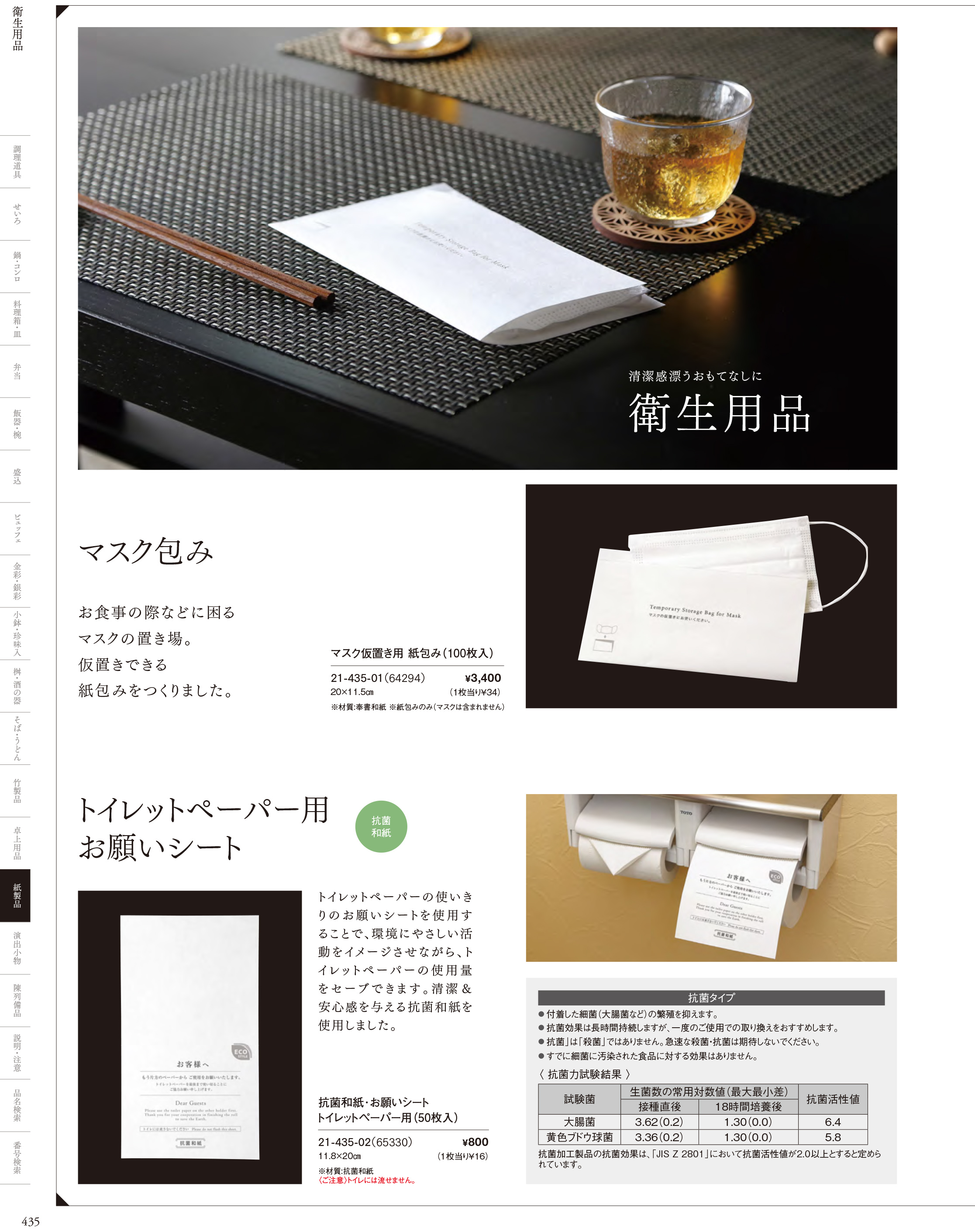 カタログ P.435-紙製品／衛生用品