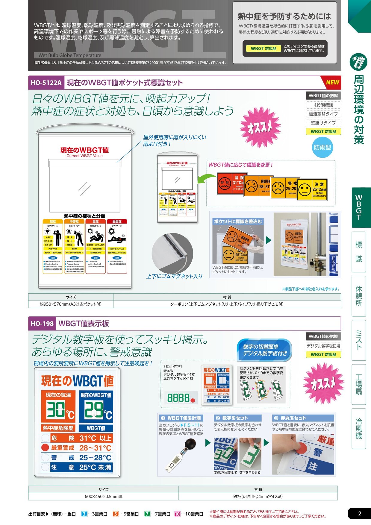 ユニット 熱中症対策用品カタログ 2026年版（166R） P.2