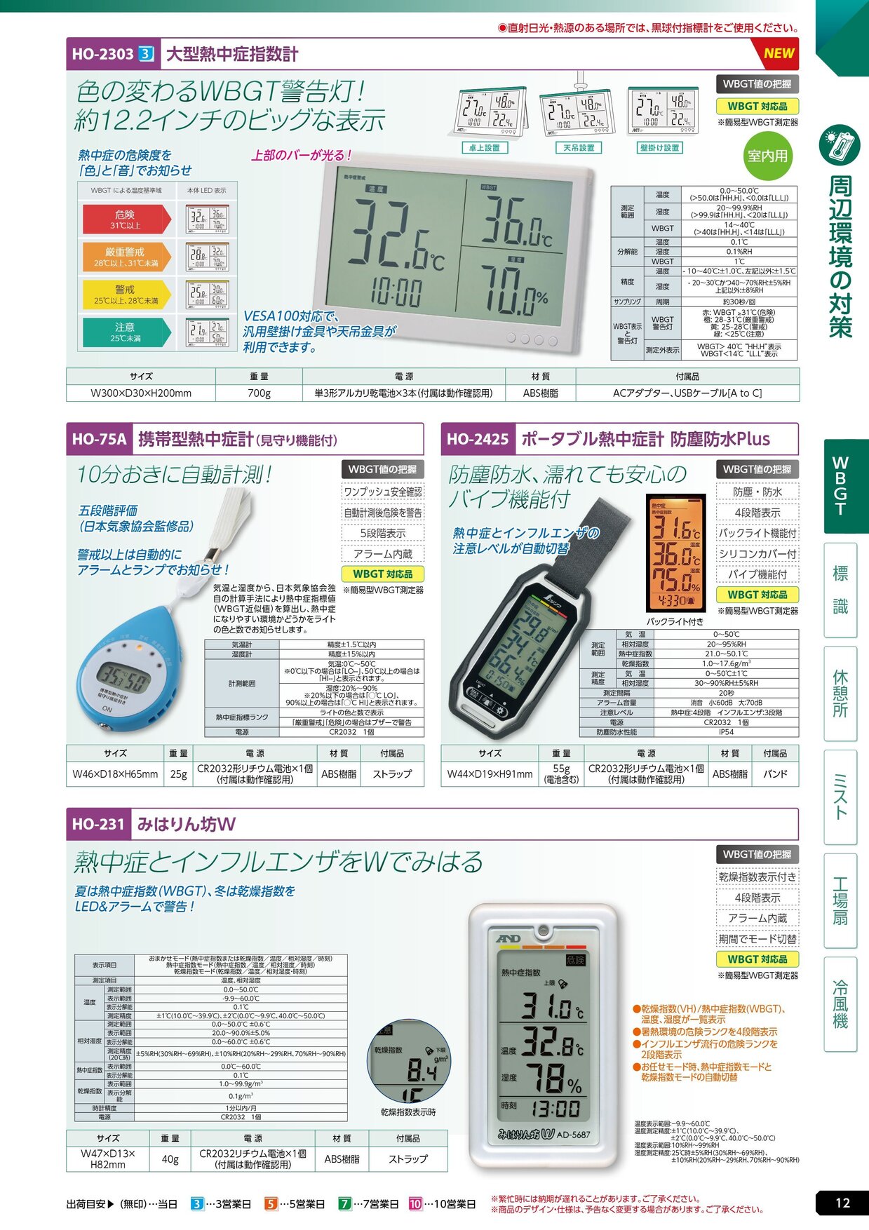 ユニット 熱中症対策用品カタログ 2026年版（166R） P.12