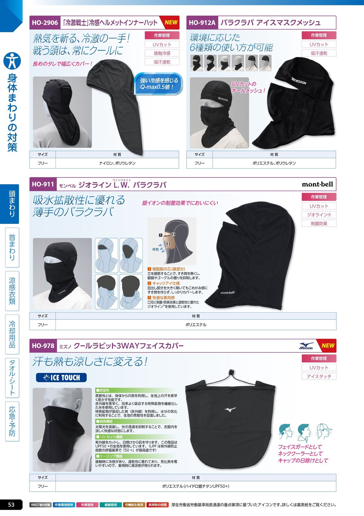 ユニット 熱中症対策用品カタログ 2026年版（166R） P.53