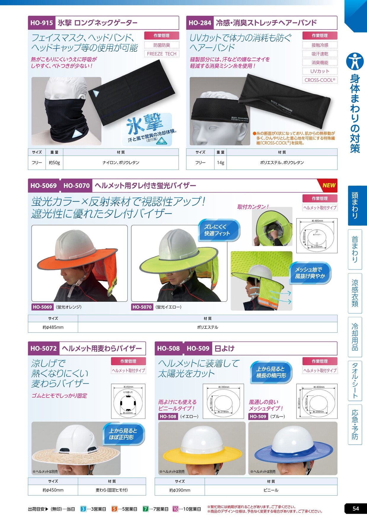 ユニット 熱中症対策用品カタログ 2026年版（166R） P.54