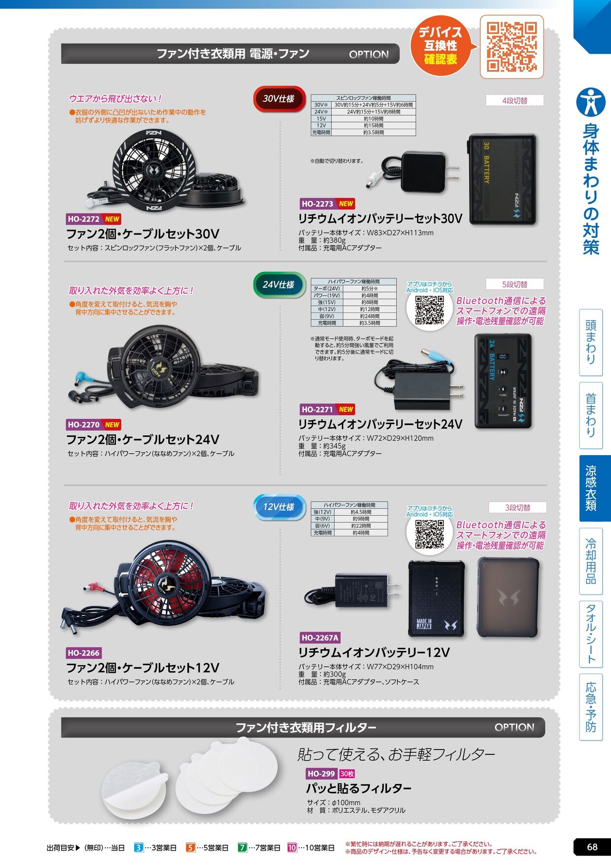 ユニット 熱中症対策用品カタログ 2026年版（166R） P.68