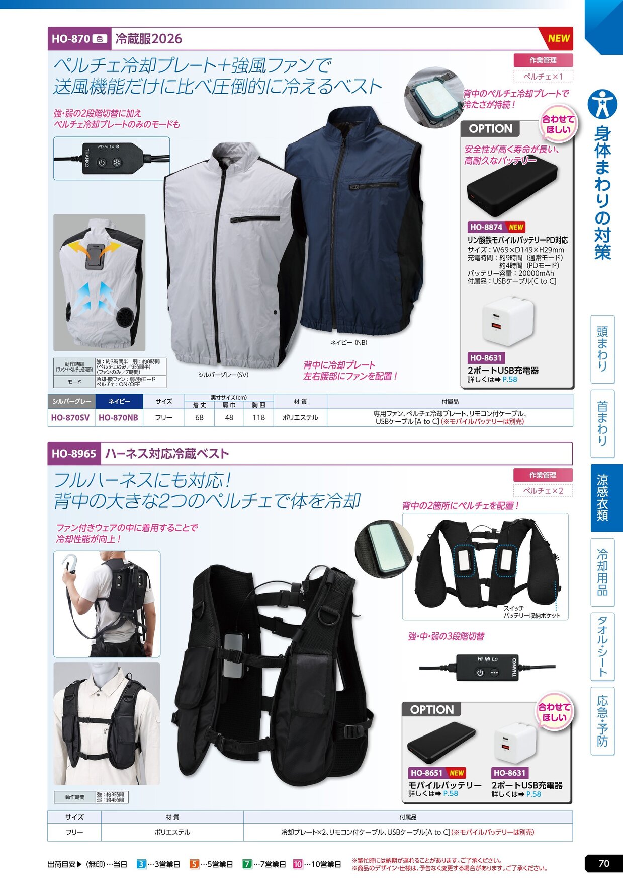 ユニット 熱中症対策用品カタログ 2026年版（166R） P.70