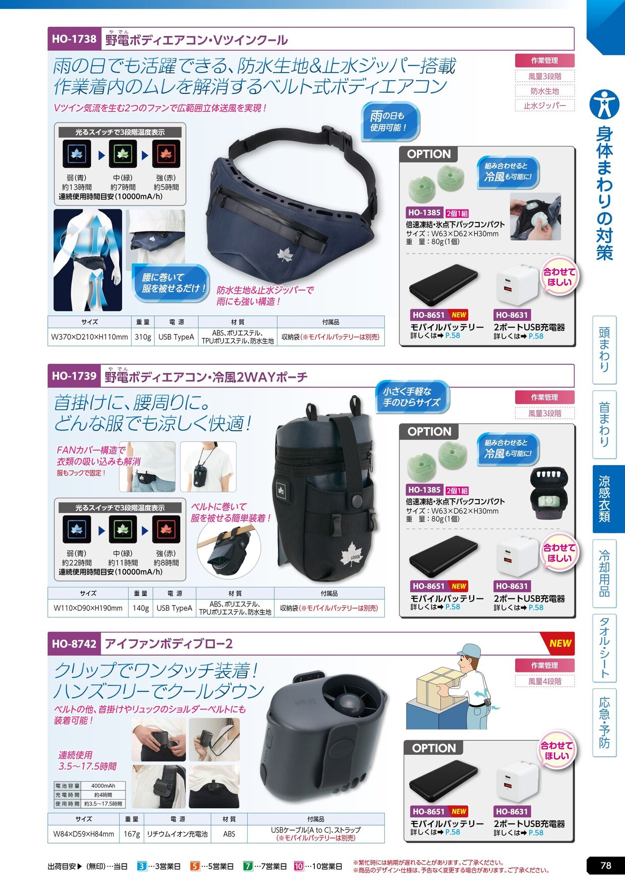 ユニット 熱中症対策用品カタログ 2026年版（166R） P.78