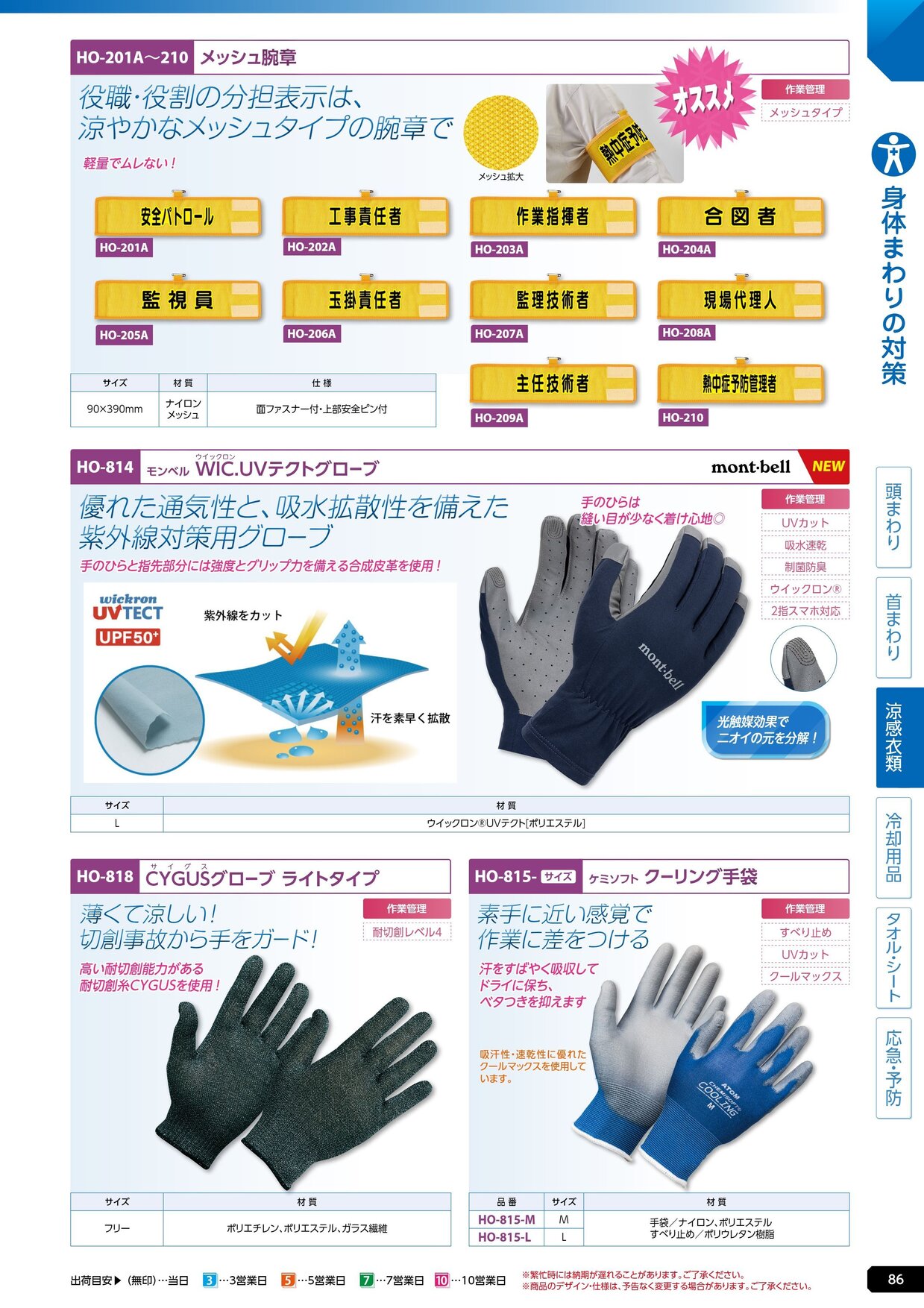 ユニット 熱中症対策用品カタログ 2026年版（166R） P.86