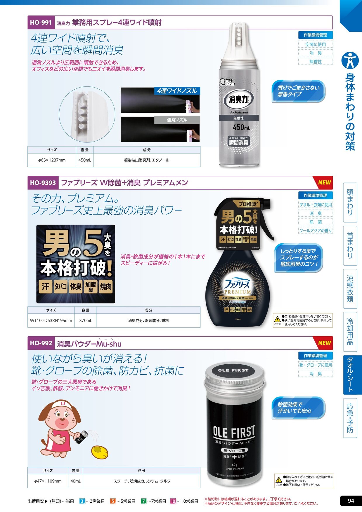 ユニット 熱中症対策用品カタログ 2026年版（166R） P.94