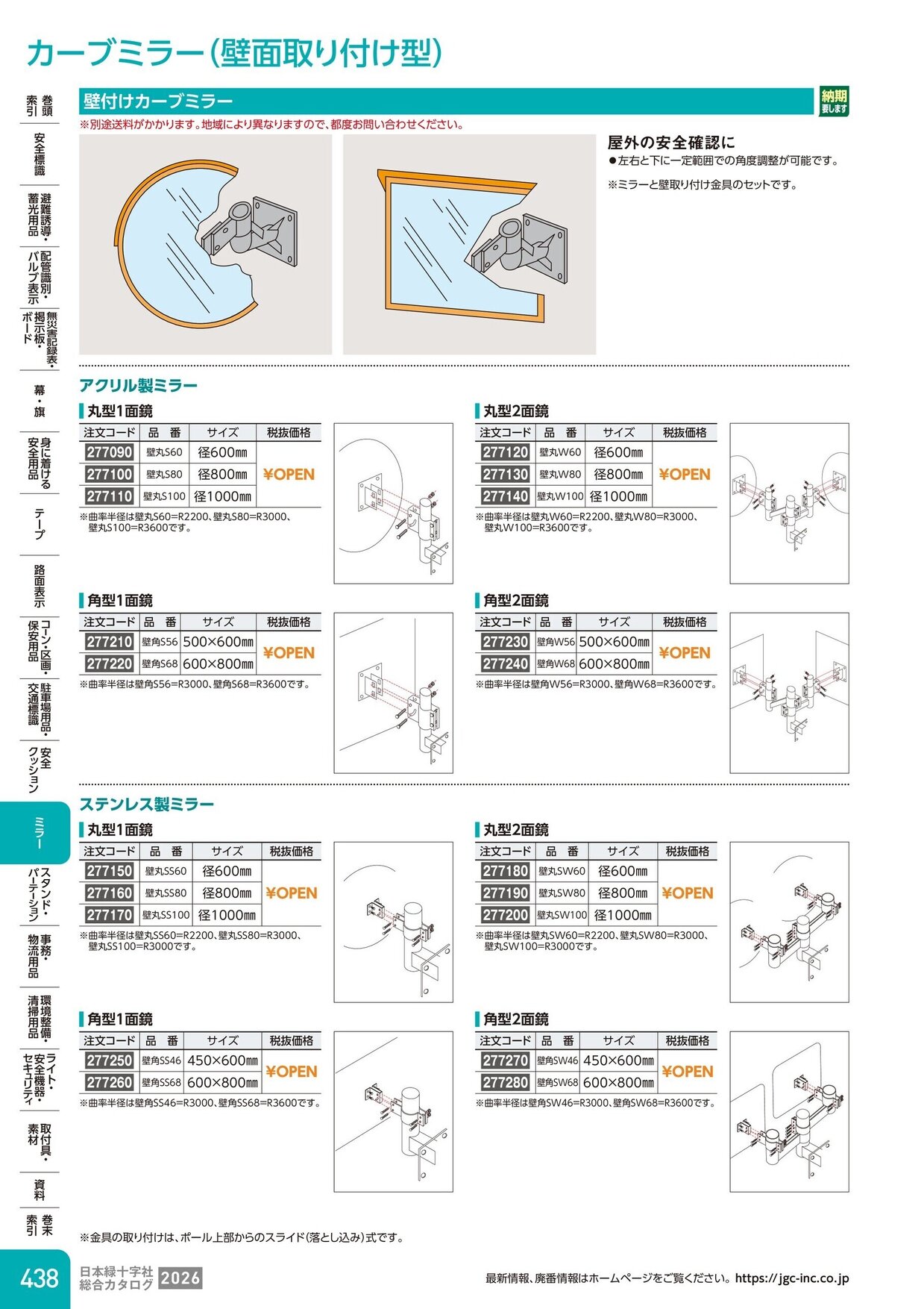 日本緑十字社 安全用品・安全標識総合カタログ 2026 P.438