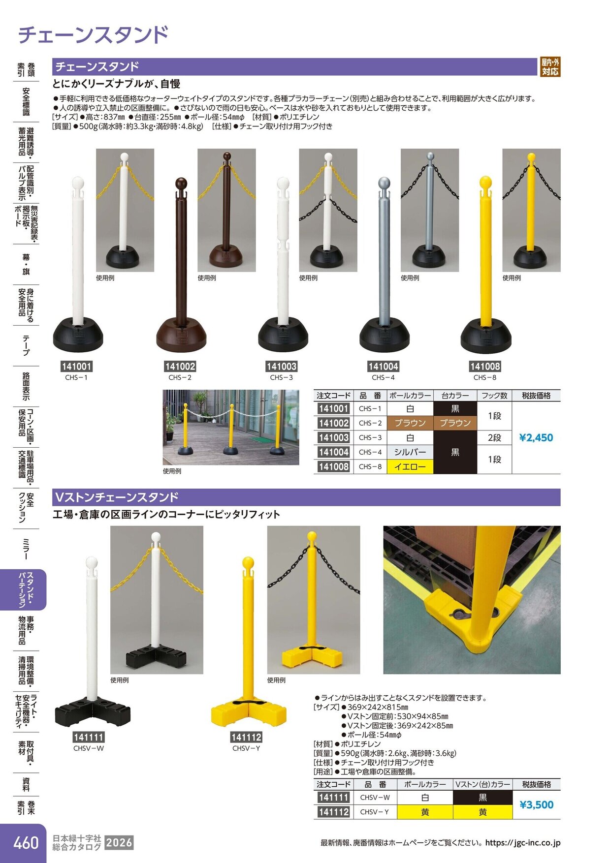 日本緑十字社 安全用品・安全標識総合カタログ 2026 P.460