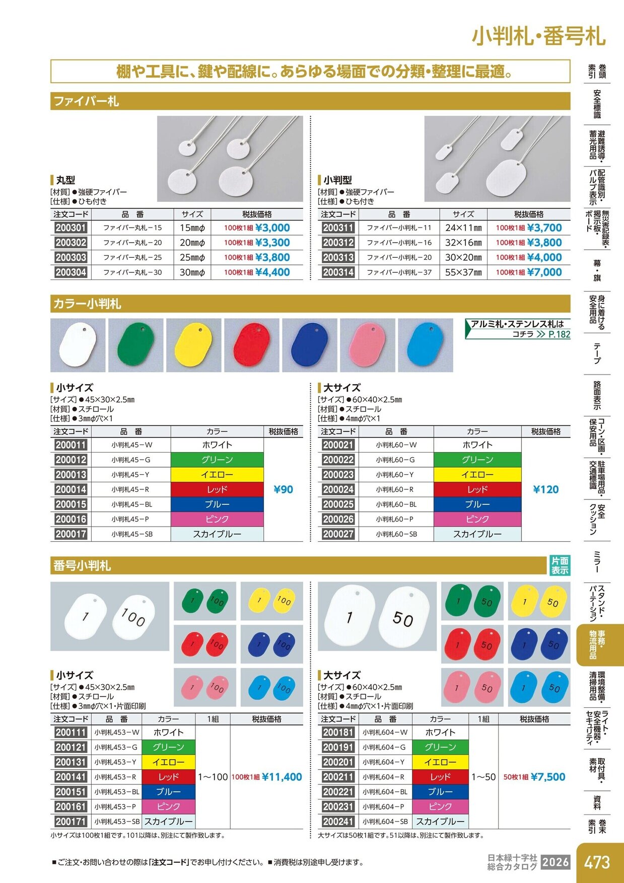 日本緑十字社 安全用品・安全標識総合カタログ 2026 P.473