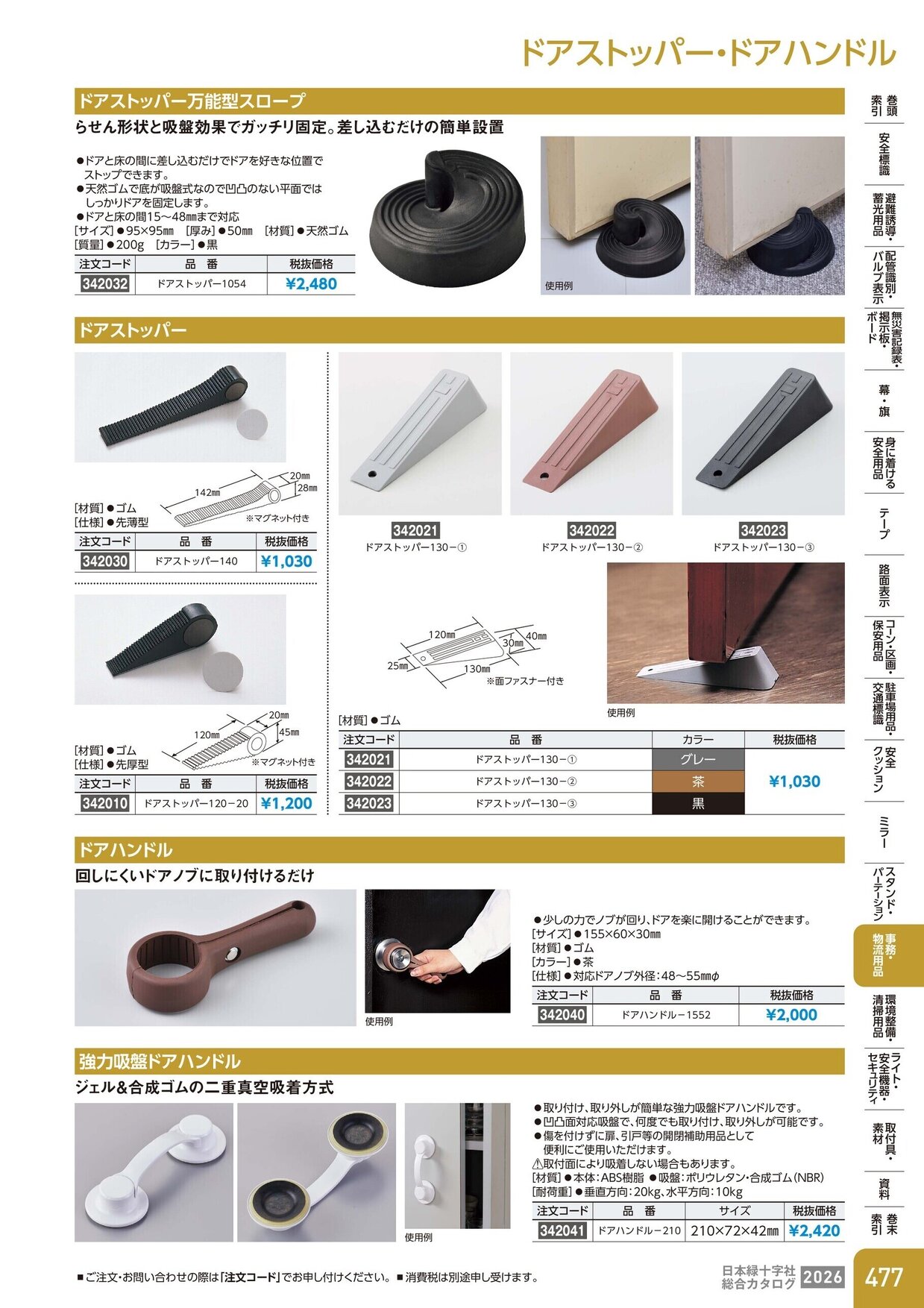 日本緑十字社 安全用品・安全標識総合カタログ 2026 P.477