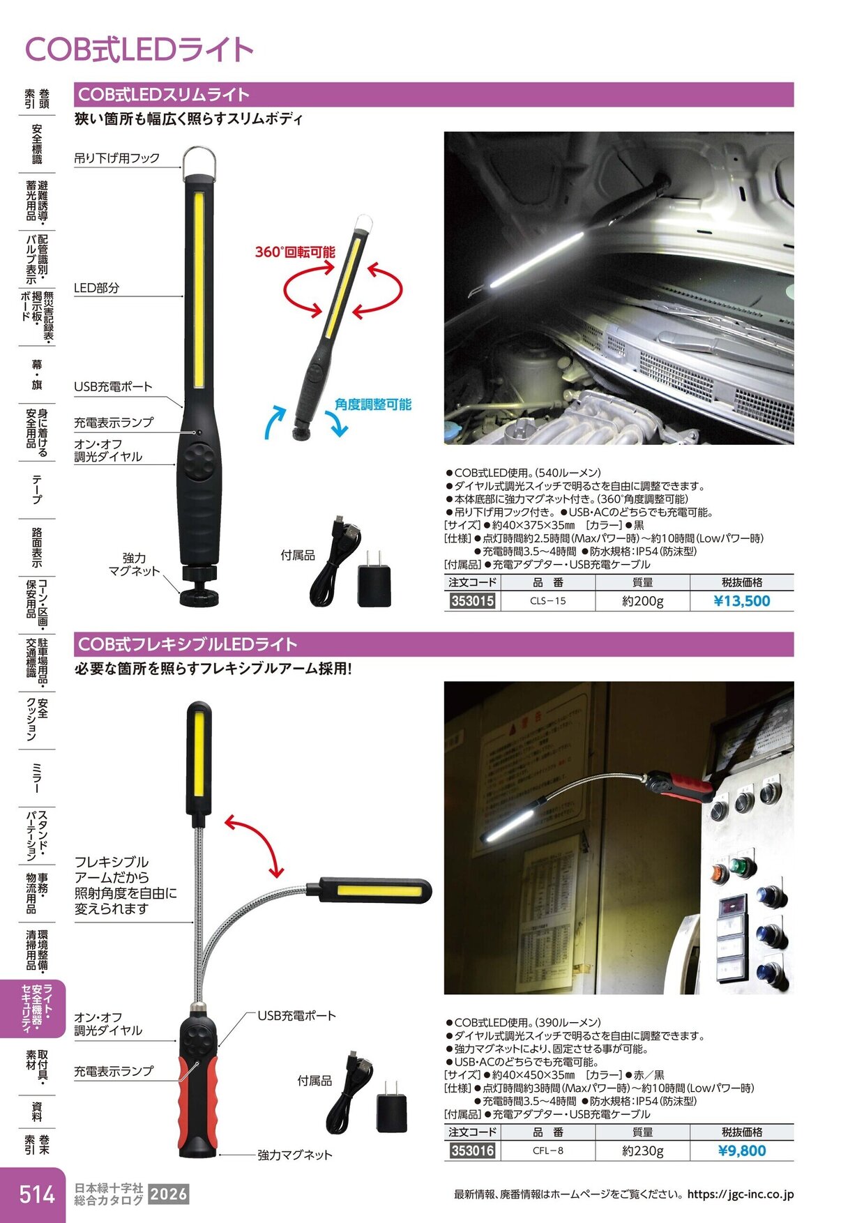 日本緑十字社 安全用品・安全標識総合カタログ 2026 P.514