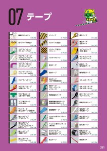 日本緑十字社 安全用品・安全標識総合カタログ 2026 P.281 - テープ／テープ