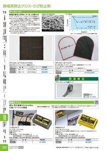 日本緑十字社 安全用品・安全標識総合カタログ 2026 P.502 - 環境整備・清掃用品／静電気除去クロス・さび防止剤