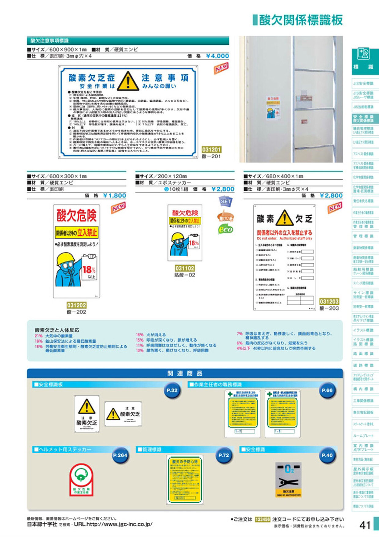 安全用品・安全標識総合カタログ 2019B P.41