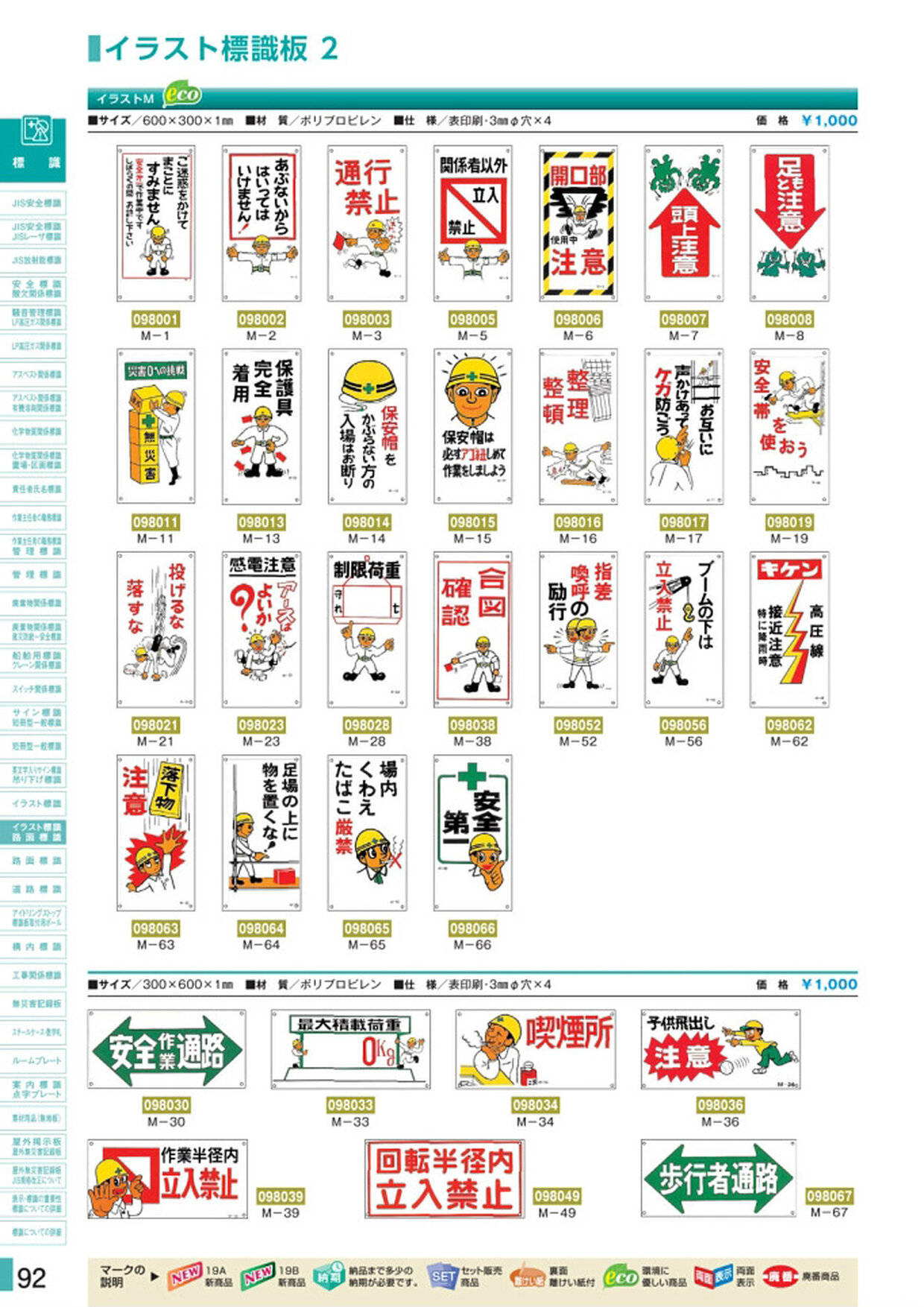 安全用品・安全標識総合カタログ 2019B P.92