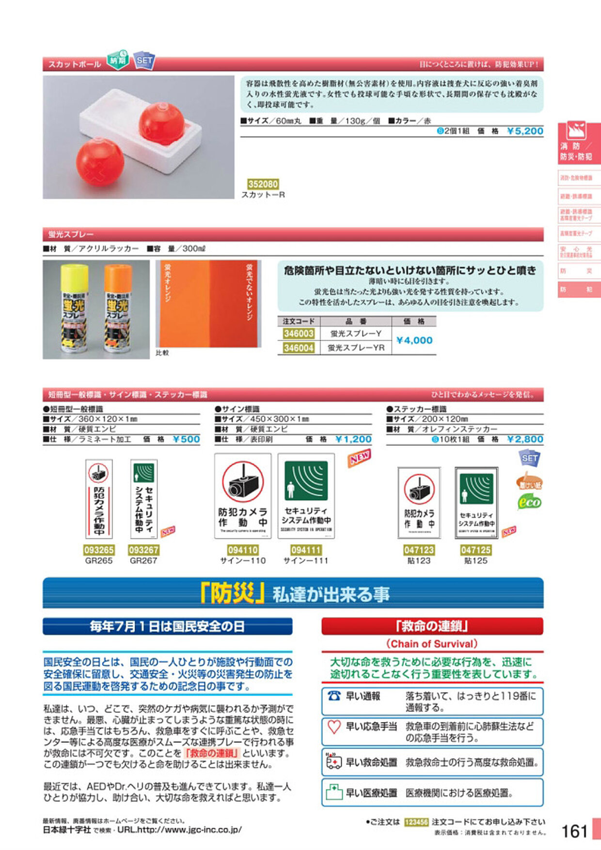 安全用品・安全標識総合カタログ 2019B P.161