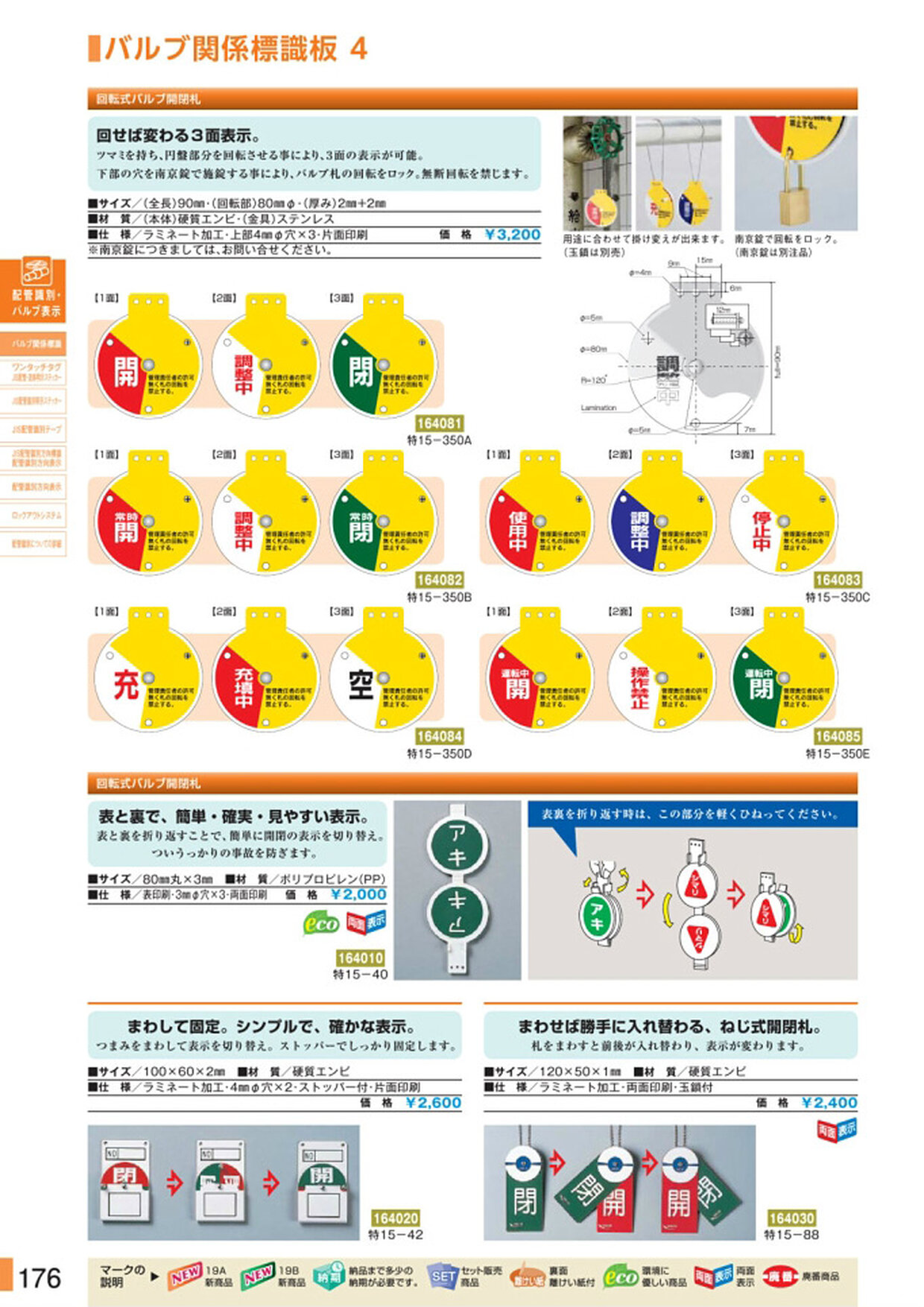 安全用品・安全標識総合カタログ 2019B P.176