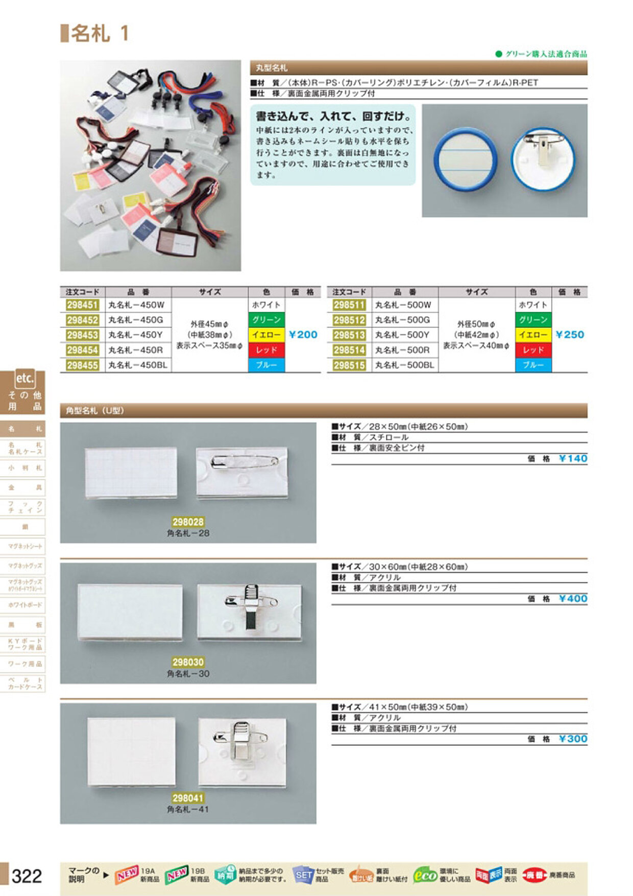 安全用品・安全標識総合カタログ 2019B P.322
