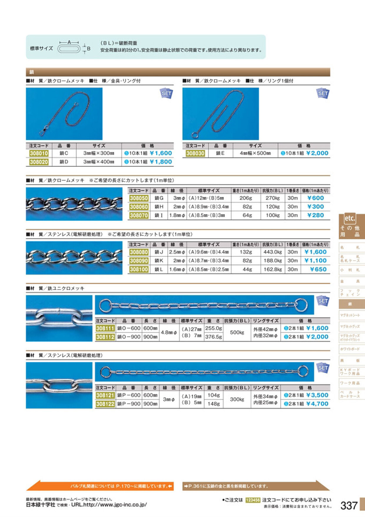 安全用品・安全標識総合カタログ 2019B P.337