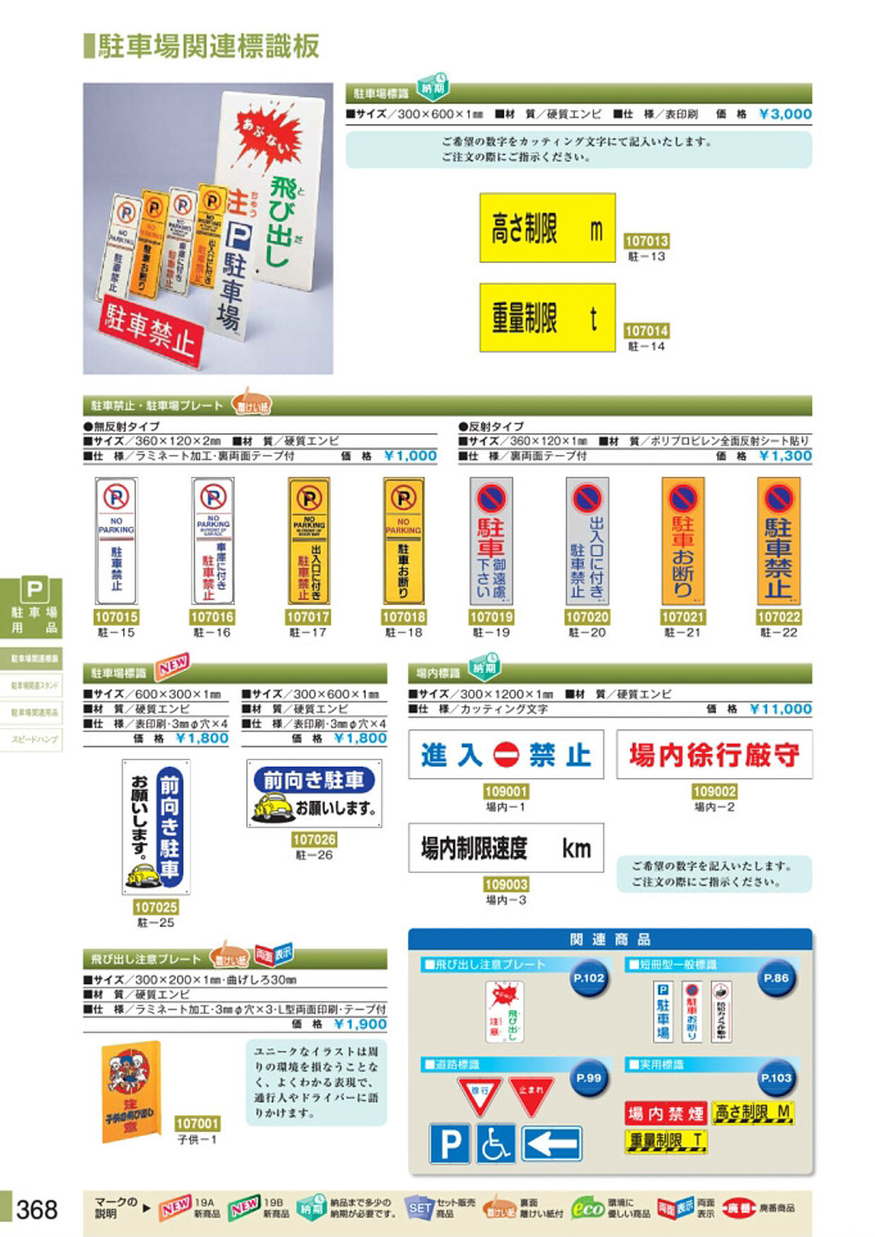 安全用品・安全標識総合カタログ 2019B P.368