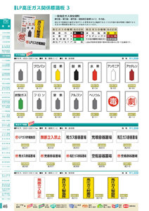 安全用品・安全標識総合カタログ 2019B P.46 - LP高圧ガス関係標識板／LP高圧ガス関係標識板 2 (2)