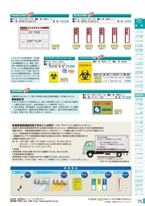 安全用品・安全標識総合カタログ 2019B P.75 - 廃棄物関係標識板／廃棄物関係標識板 1 (1)