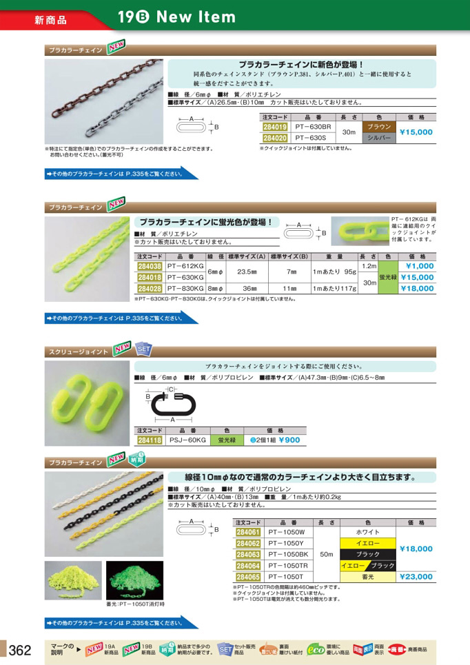 安全用品・安全標識総合カタログ 2019B P.362 - 新商品 New Item／新商品 New Item (4)