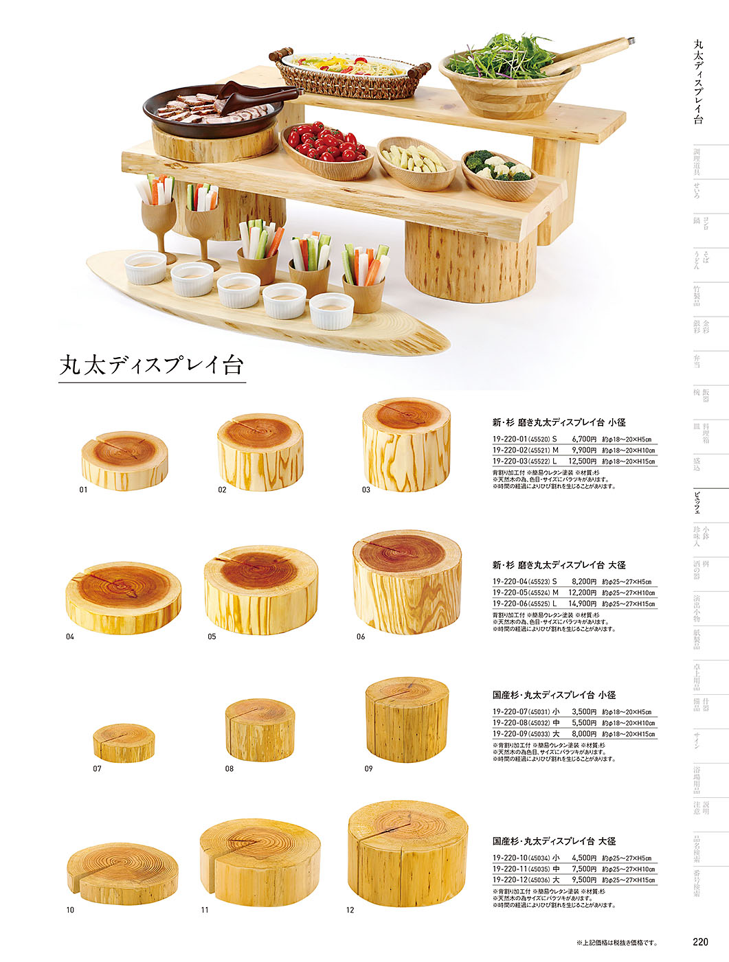 カタログ P.220-ビュッフェ／ビュッフェ